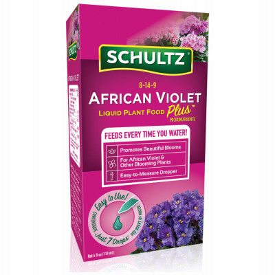 Liquid Plant Food, African Violet, 8-14-9 Formula, 4 oz.