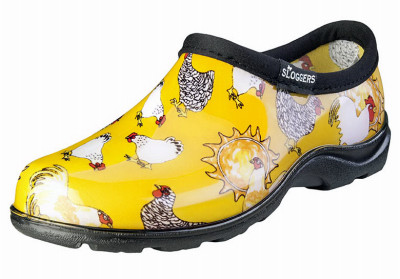 Women's Waterproof Garden Shoe, Chicken Daffodil Yellow, Size 8