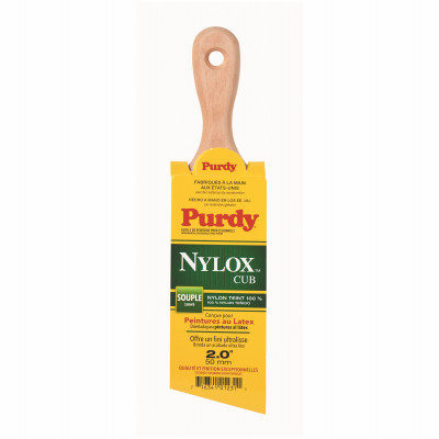 Nylox Cub Latex Paint Brush, Short Handle, 2 In.