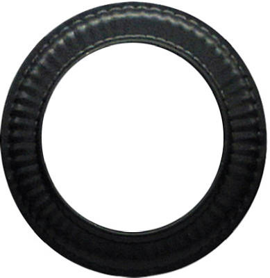 Black Stove Pipe Trim Collar, 24 Gauge, 6 In.