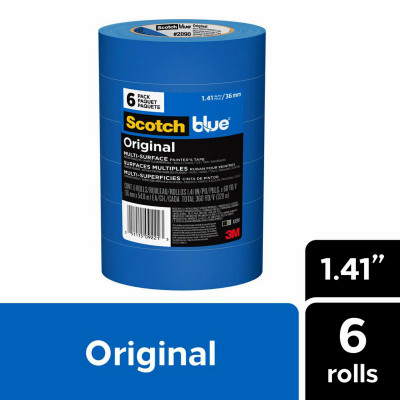 Original Painter's Tape, 1.41 In x 60 Yd., 6 Roll Pack