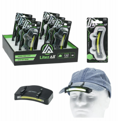 LitezAll  Clip On Cap Light Headlamp