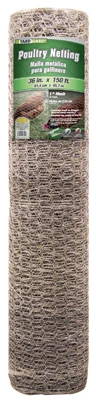 Galvanized Poultry Netting, 1-In. Mesh, 36-In. x 150-Ft.