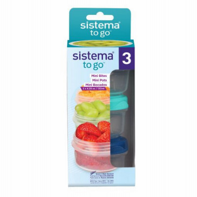 To Go Mini Bites Snack-Size Storage Containers, 4.39 oz., 3-Pk. (6 pieces)