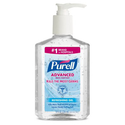 Advanced Hand Sanitizer Gel, Original, 8 oz. Pump