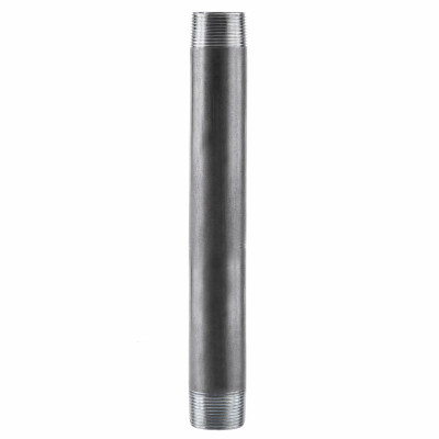 1-1/4 x 12 In. Black Pipe Nipple