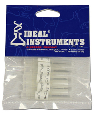 Livestock Injection Needles, Disposable, 1 In. Poly Hub, 16-Ga., 5-Pk.