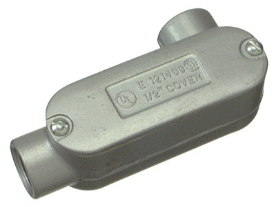 Threaded Oval Conduit Body, Type LR, 1/2-In.