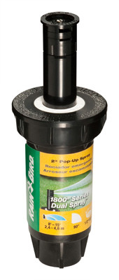 1800 Pro Series Sprinkler Head, PRS, Quarter Circle Pattern, 15-Ft. Max Dual Spray Nozzle, 2-In. Pop-Up