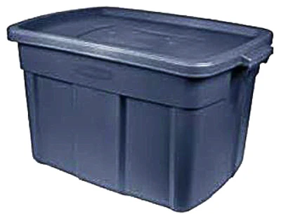Roughneck Storage Tote, Dark Indigo Metallic, 14-Gallons (6 pieces)