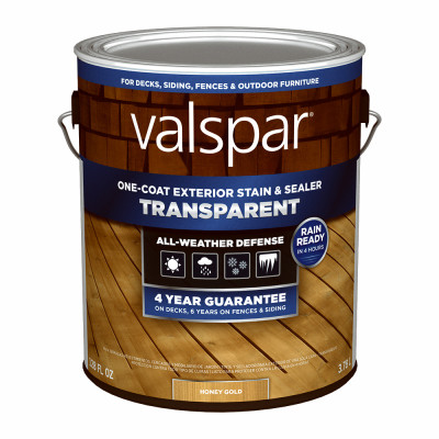 One-Coat Transparent Stain & Sealer, Honey Gold, 1 Gallon