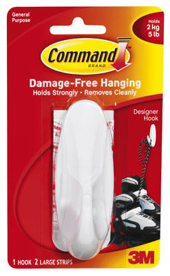 Large Designer Hook, 1.5 x 4 x 1.5 In.