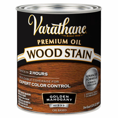 Golden Mahogany Premium Oil-Based Interior Wood Stain, Qt.