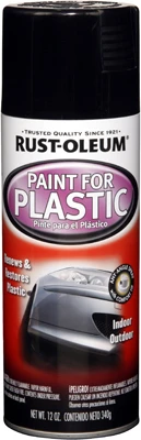 Spray Paint For Plastic, Black, 11-oz. (6 pieces)