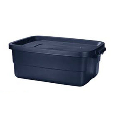 Roughneck Storage Tote, Dark Indigo Metallic, 10-Gallons (8 pieces)