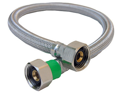 Faucet Connector, 1/2 In. x 1/2 In. Iron Pipe Size x 12 In.