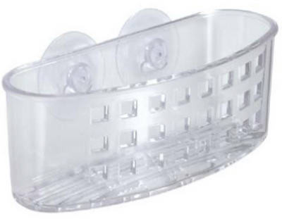 Sinkworks Clear Suction Sponge & Scrub Center