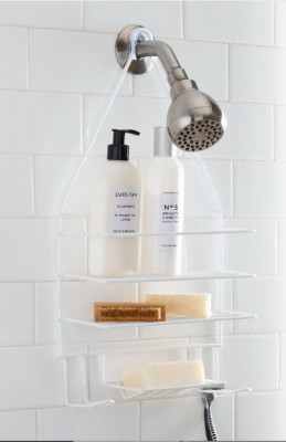 Neat &Tidy Wire Shower Caddy, White