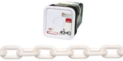 #8 White Plastic Chain, 138 Ft.