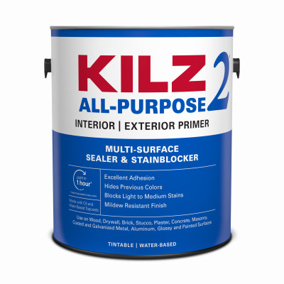 Latex Primer, Sealer & Stain Blocker, White, 1 Gallon