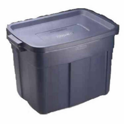 Roughneck Storage Tote, Dark Indigo Metallic, 18-Gallons (6 pieces)