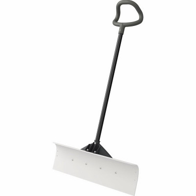 UHMW Snow Pusher, Steel Shaft, 30-In.