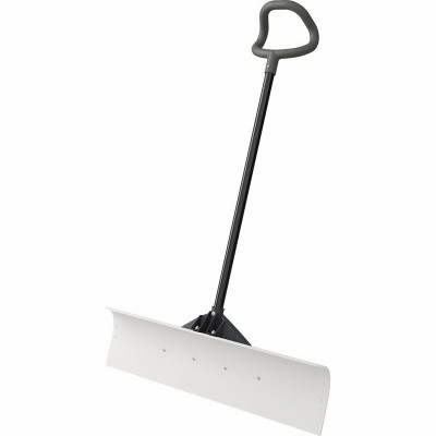 UHMW Snow Pusher, Steel Shaft, 36-In.