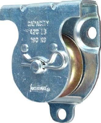 Pulley, Wall/Ceiling Mount, Zinc, 1-1/2 In.