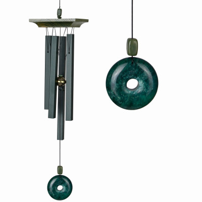 Wind Chimes, 4 Satin Green Tubes