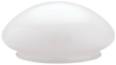 Mushroom Ceiling Shade, White, 6-In. Fitter x 8-In. Dia. (6 pieces)