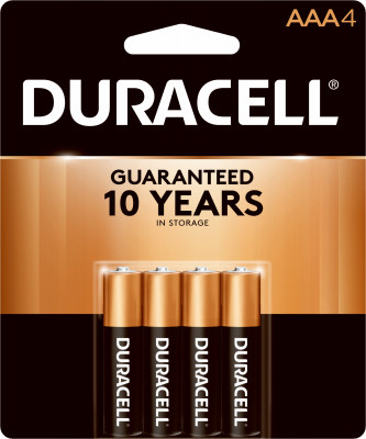 4-Pack  AAA Alkaline Batteries