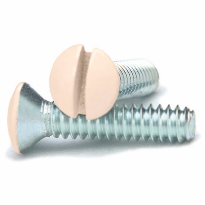 Wall Plate Screws, Ivory, 1/2-In., 10-Pack