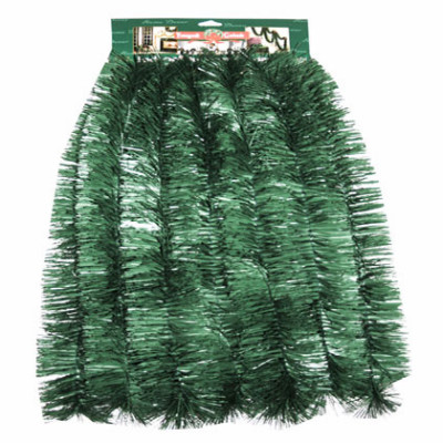 Solid Green Pine Garland, 3 In. x 18 Ft.