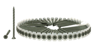 DuraSpin Collated Wood Screws, #8 x 2-1/2 In., 800-Ct.
