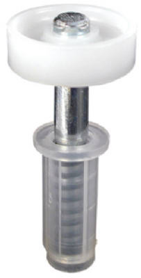 Bi-Fold Closet Spring-Loaded Top Roller Guide, Nylon, 7/8 In., 2-Pk.