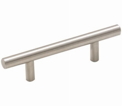 Bar Cabinet Pull, Sterling Nickel, 3 In.