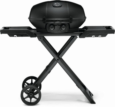 PHANTOM TravelQ  PRO 285 Portable Gas Grill with Scissor Cart, Matte/Matt Black