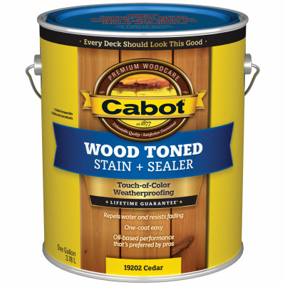 Wood Toned Deck & Siding Stain, Cedar, 1-Gallon