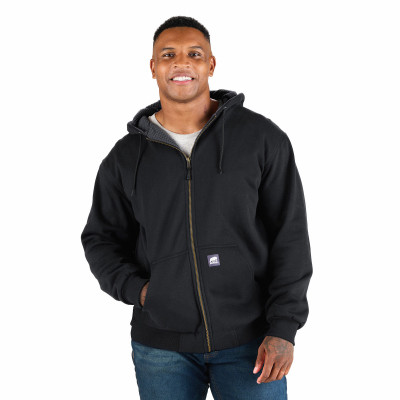 2XL BLK Fleece Hoodie