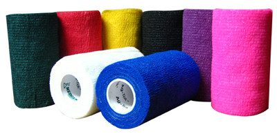 Vet Wrap Bandage, White, 4-In. x 5-Yds.