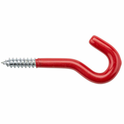 Screw Hook, Vinyl-Coated, 5/16 x 4-1/2 In.