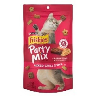 Cat Treats, Mixed Grill Party Mix, 2.1 oz. Pouch