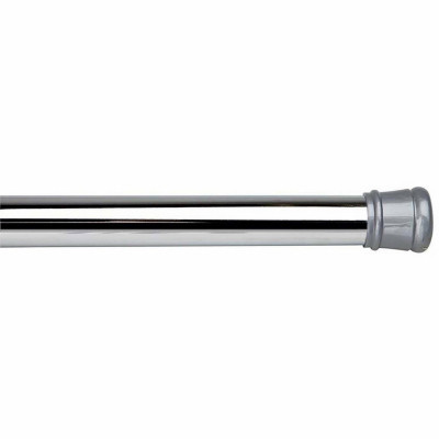 Shower Curtain Tension Rod, Chrome, 41 to 76 In.