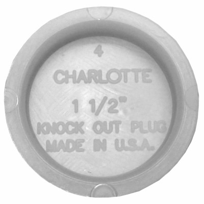 Schedule 40 DWV/PVC Pipe Test Cap, 1-1/2 In.