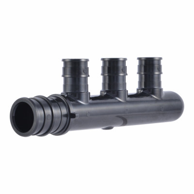 PEXA 3-Branch Multi-Port Tee Fitting, 3/4 x 1/2 In. Branches