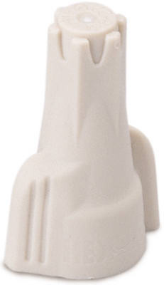 Hexlock Wire Connector, Screw-On, 22-6 AWG, Tan, 25-Pk.
