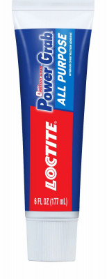 Power Grab Express Interior Construction Adhesive, White, 6 oz. Tube