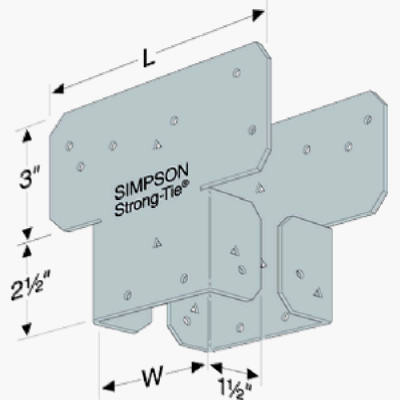 Twin Post Cap Z-Max, Galvanized Steel, 4 x 4 In.