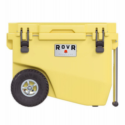 RollR 60 Quart Wheeled Hard Cooler with Tow Handle (SUNNY SIDE)
