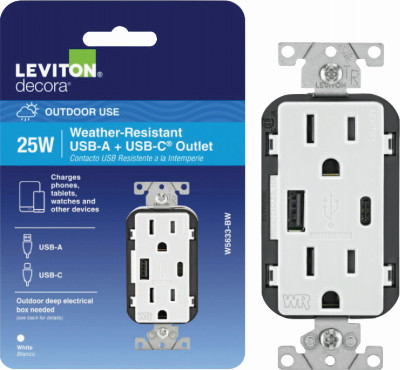 WHT 15A/ USB OUTLET